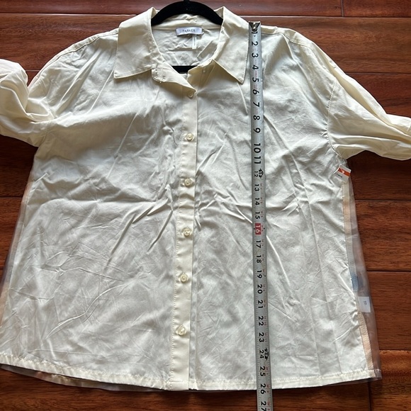 Parker The Reed Shirt Organza Back Size M/L - Picture 8 of 9